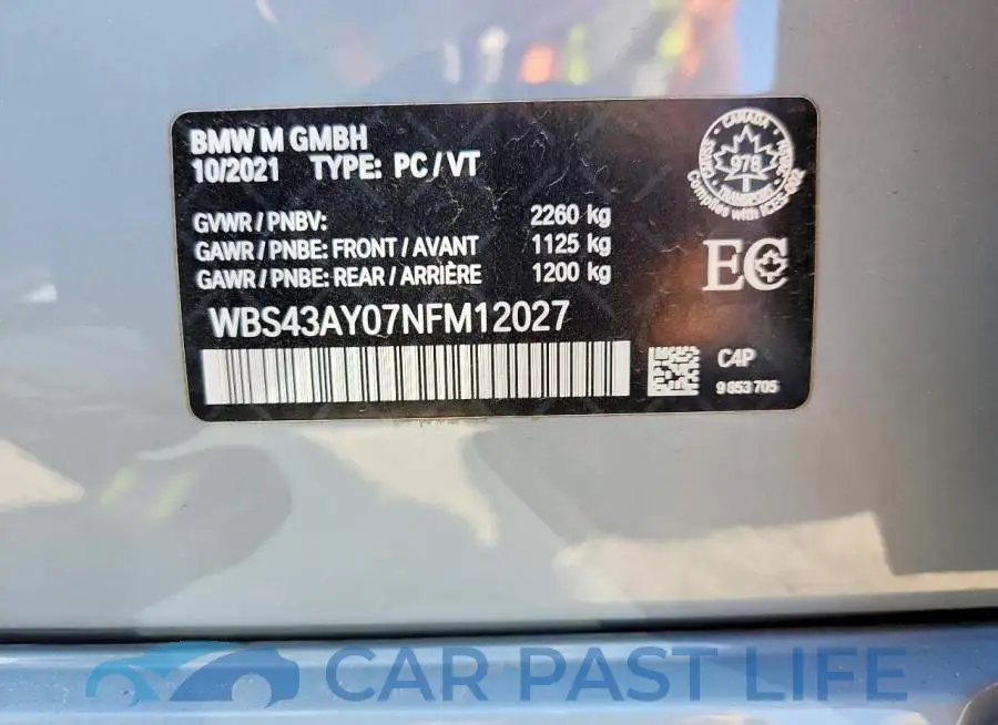 WBS43AY07NFM12027# 13