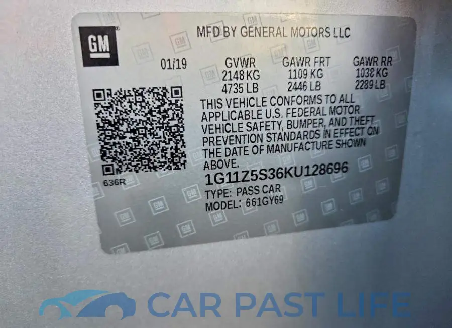 1G11Z5S36KU128696# 12