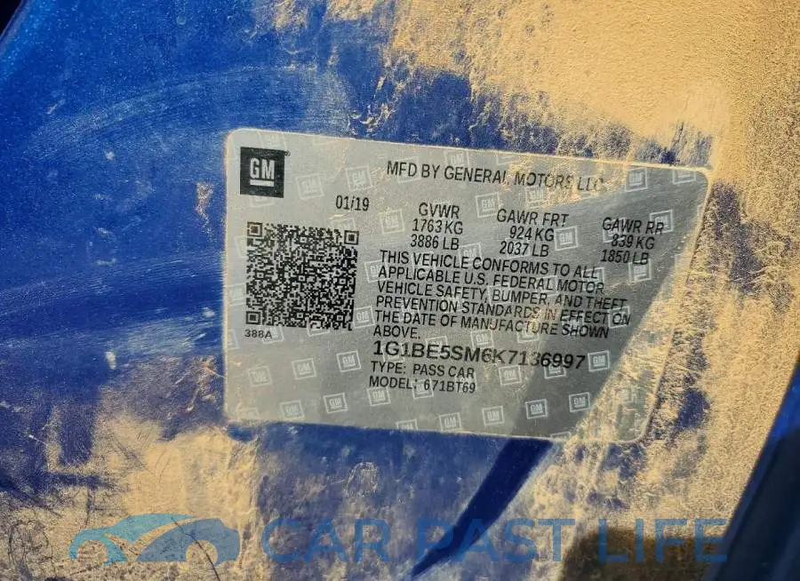 1G1BE5SM6K7136997# 12