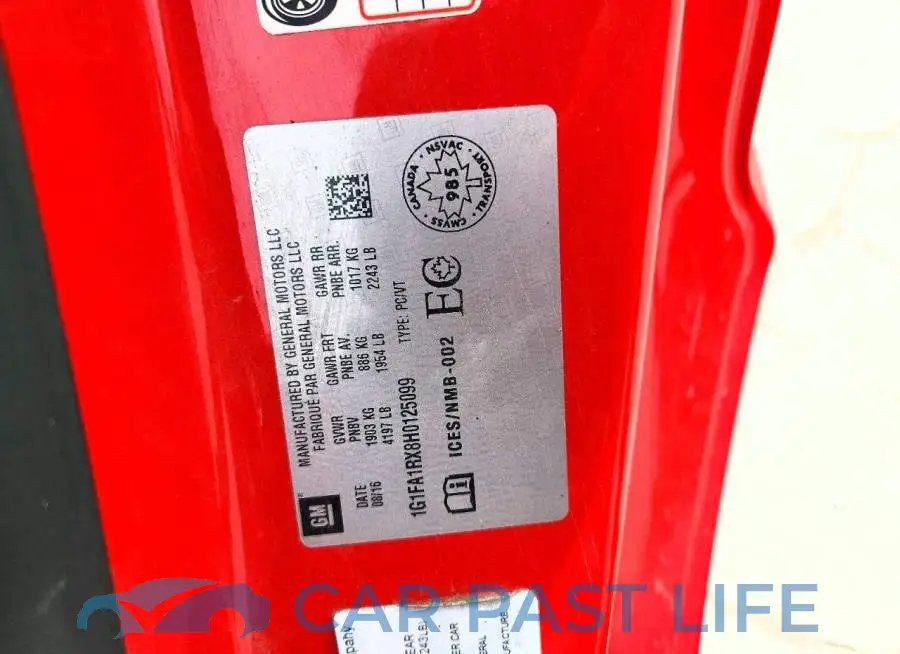 1G1FA1RX8H0125099# 13