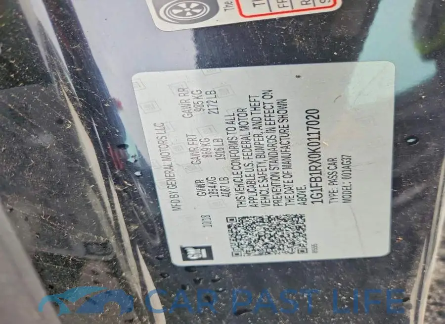 1G1FB1RX0K0117020# 12