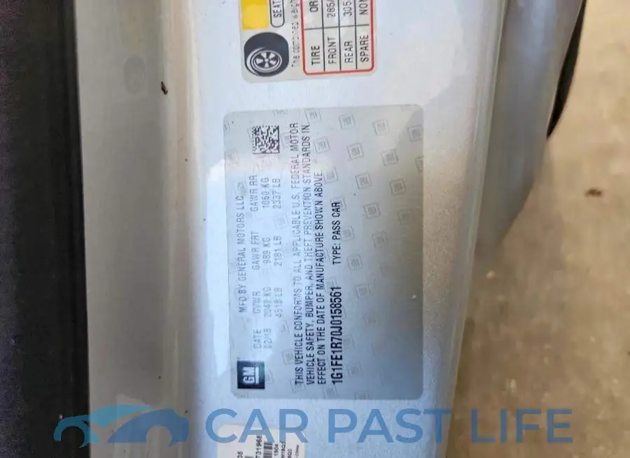 1G1FE1R70J0158561# 13