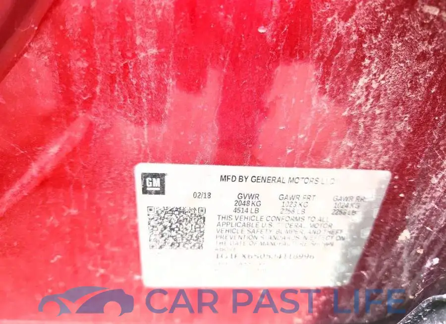 1G1FX6S05J4116996# 13