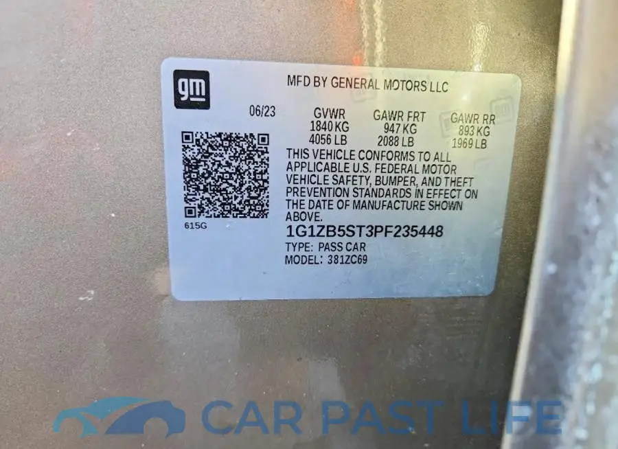 1G1ZB5ST3PF235448# 12