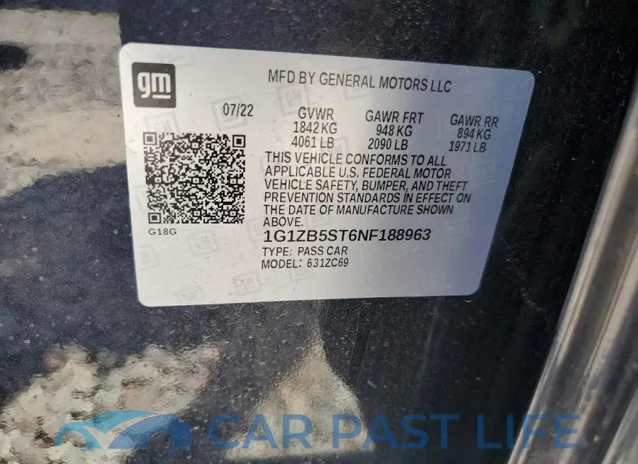 1G1ZB5ST6NF188963# 12