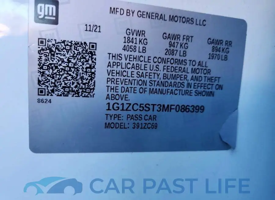 1G1ZC5ST3MF086399# 12