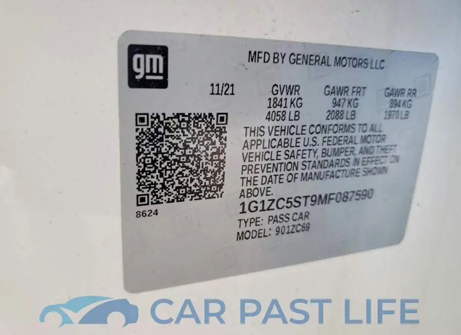 1G1ZC5ST9MF087590# 12