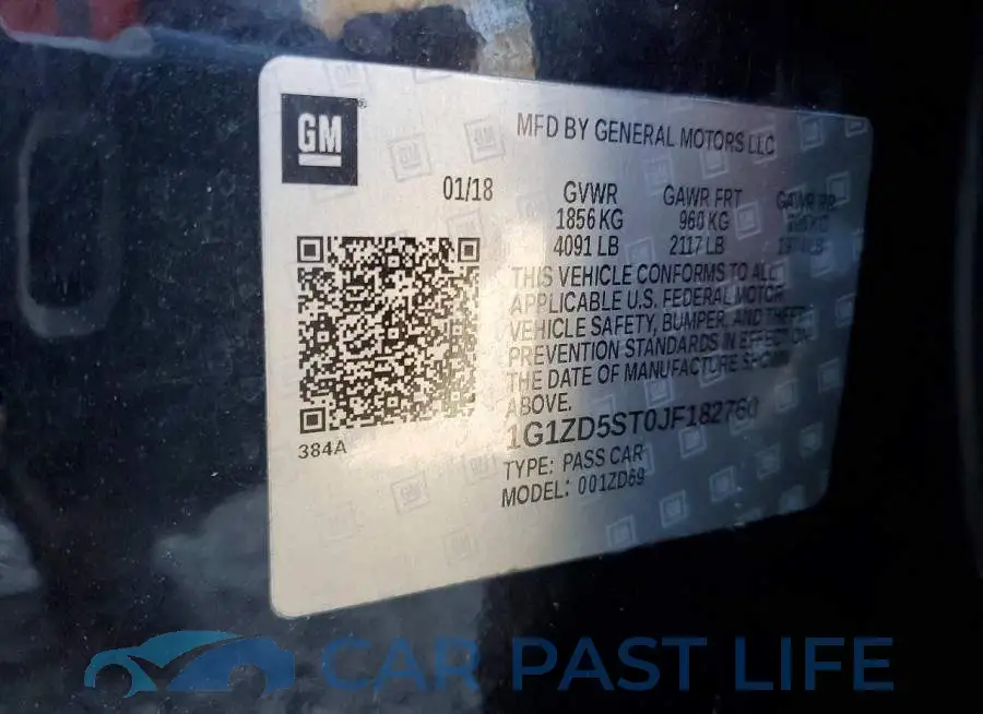 1G1ZD5ST0JF182760# 13