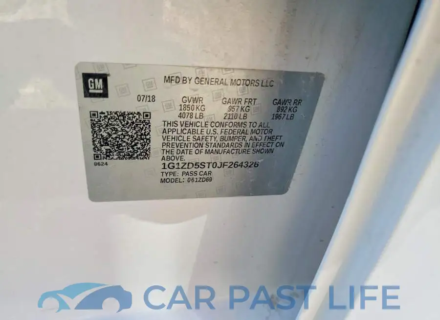 1G1ZD5ST0JF264326# 12