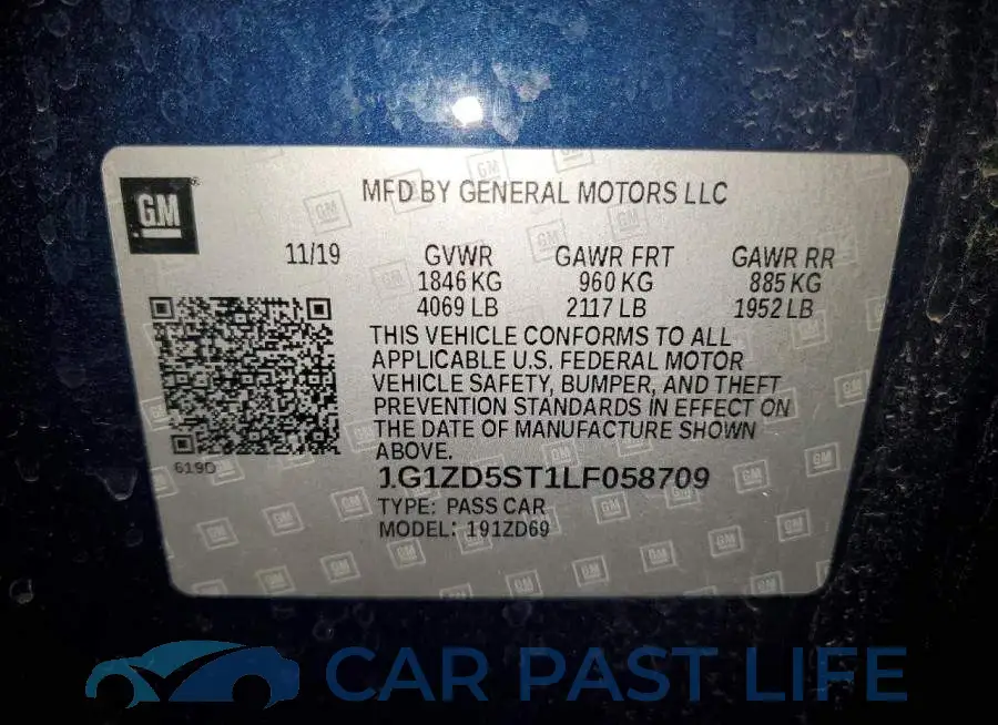 1G1ZD5ST1LF058709# 12