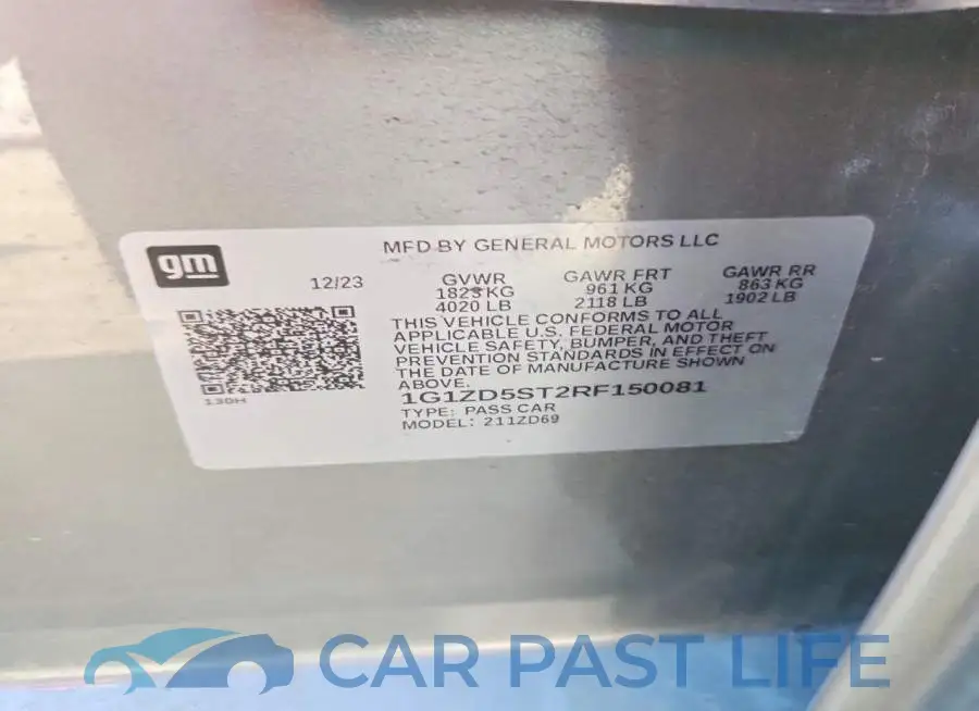1G1ZD5ST2RF150081# 12