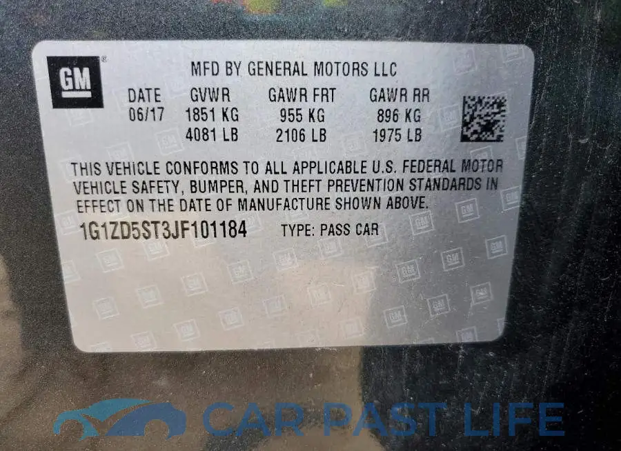 1G1ZD5ST3JF101184# 12