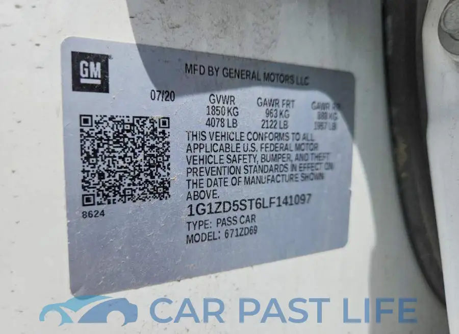 1G1ZD5ST6LF141097# 12