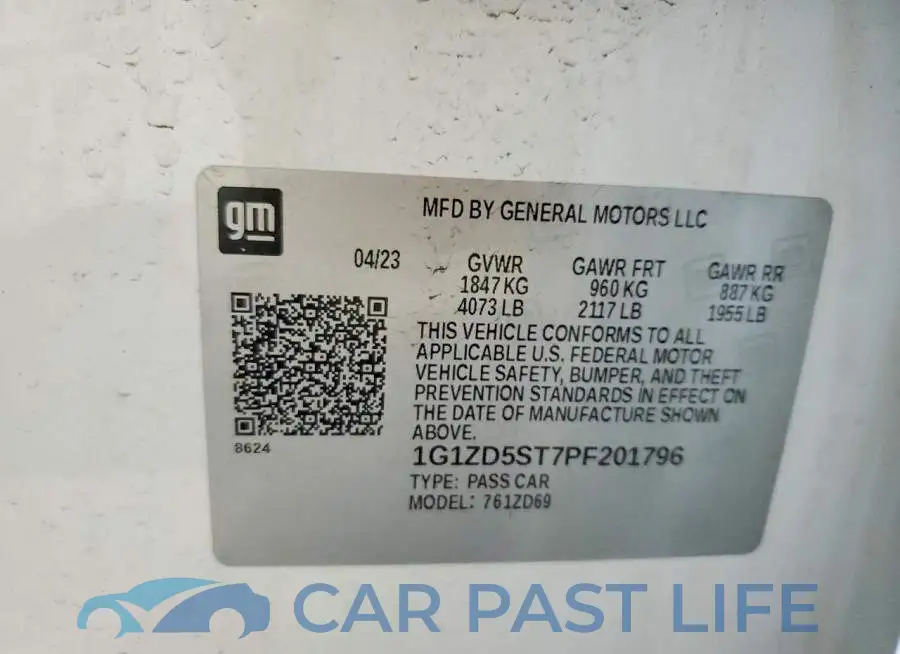 1G1ZD5ST7PF201796# 13