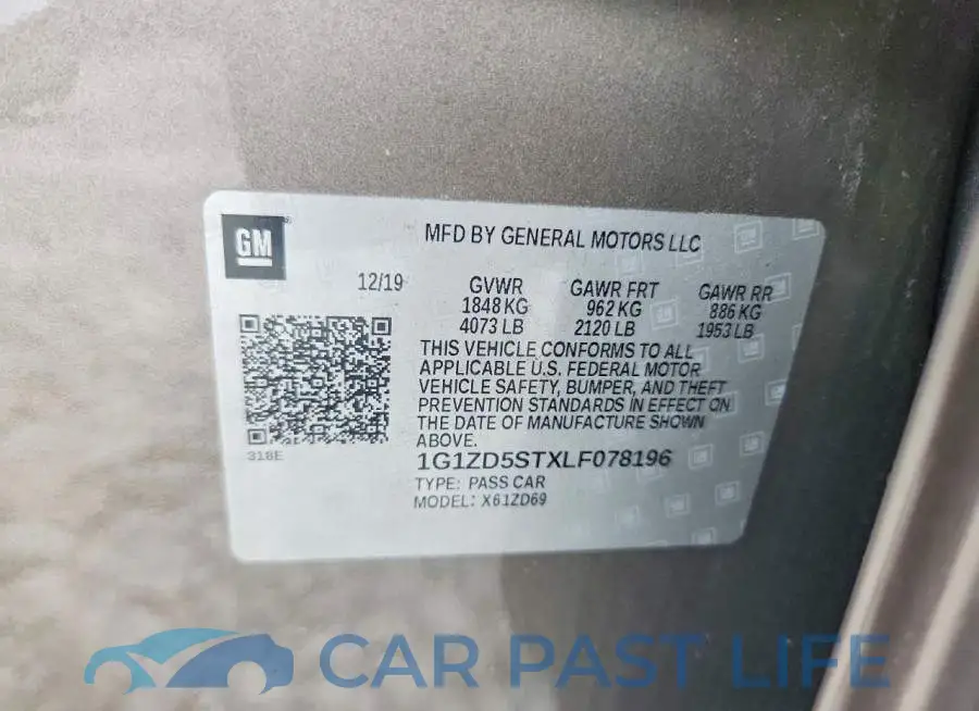 1G1ZD5STXLF078196# 12