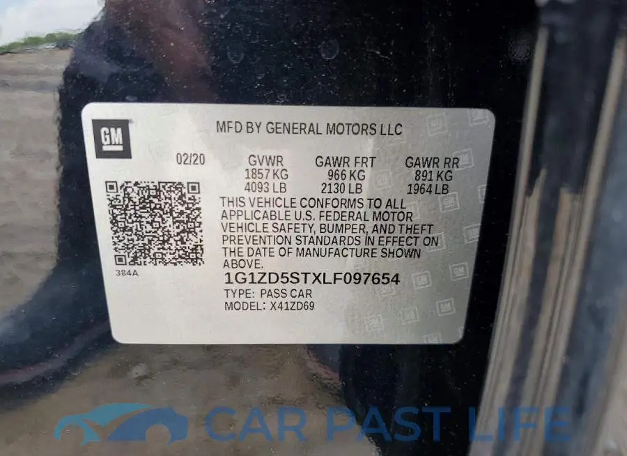 1G1ZD5STXLF097654# 12