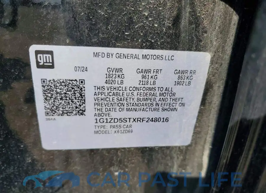1G1ZD5STXRF248016# 12