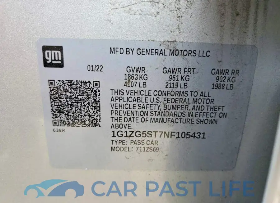 1G1ZG5ST7NF105431# 13