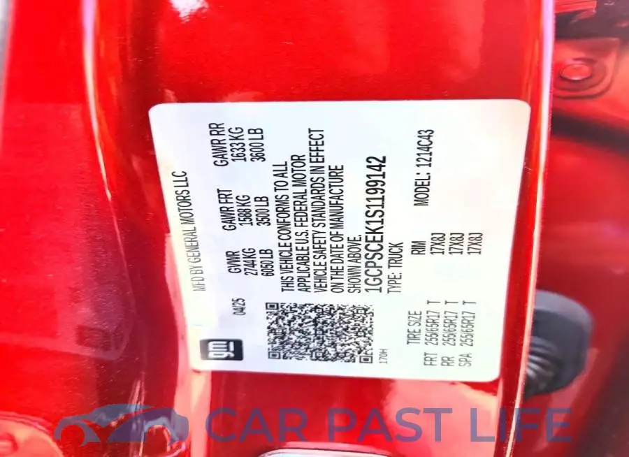 1GCPSCEK1S1199142# 12