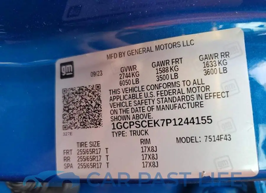 1GCPSCEK7P1244155# 12