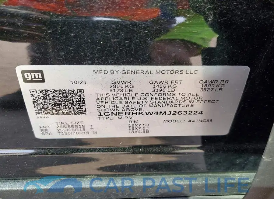 1GNERHKW4MJ263224# 14