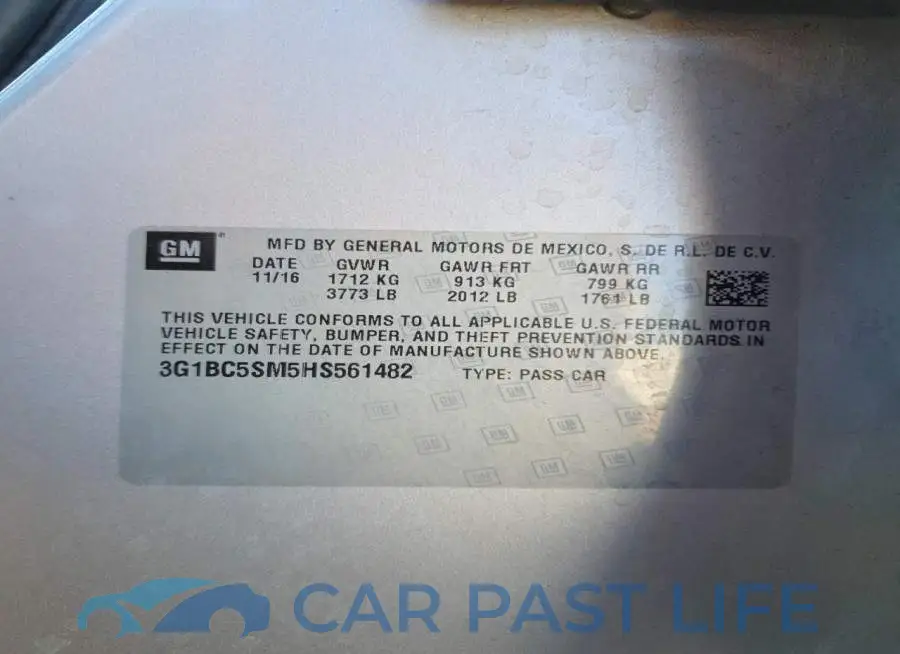 3G1BC5SM5HS561482# 12