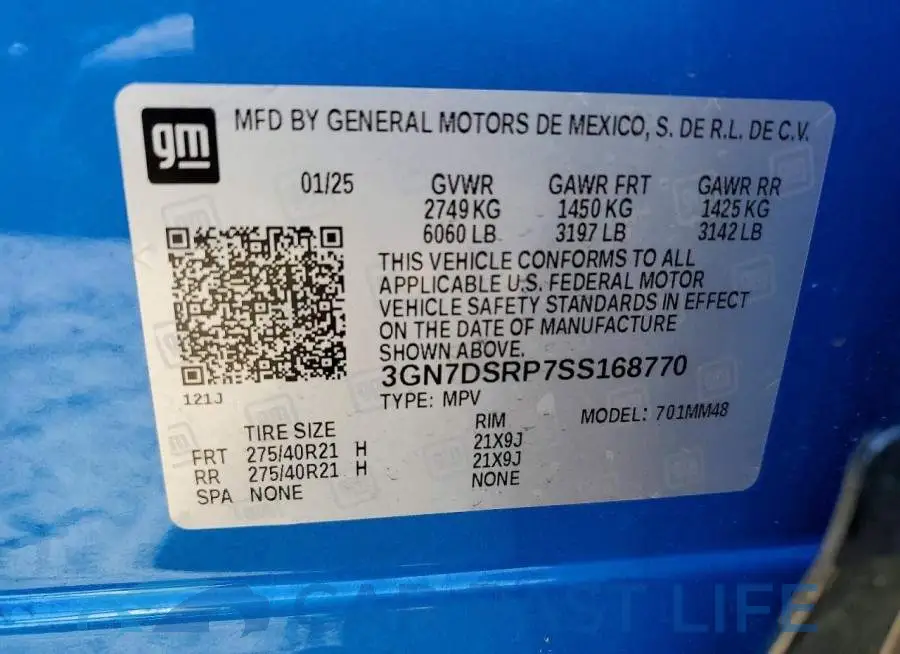 3GN7DSRP7SS168770# 13