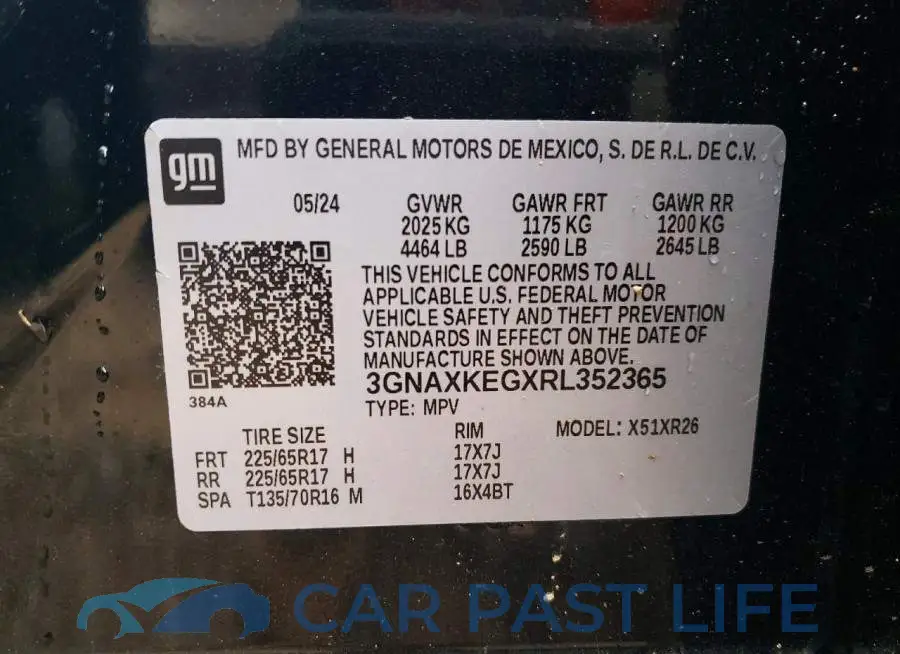 3GNAXKEGXRL352365# 13