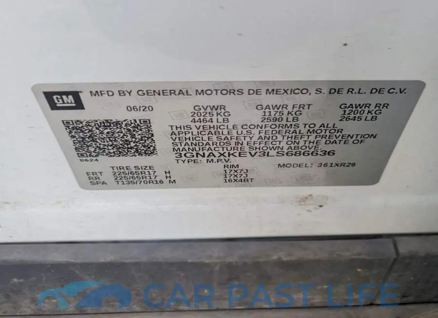 3GNAXKEV3LS686636# 14