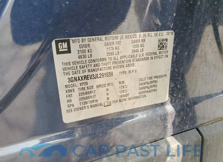 3GNAXREV3JL291839# 13