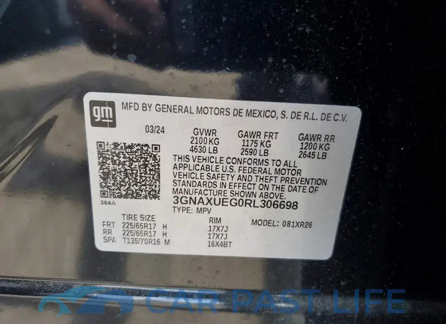3GNAXUEG0RL306698# 14
