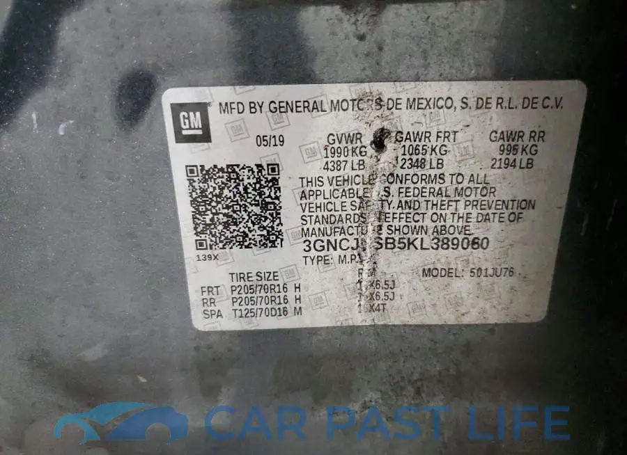 3GNCJNSB5KL389060# 12