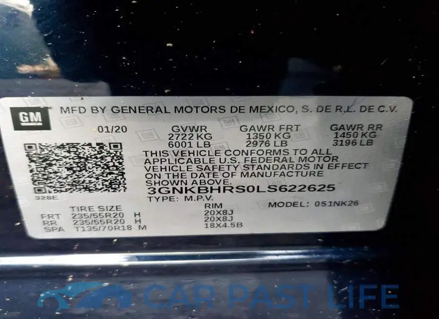 3GNKBHRS0LS622625# 13
