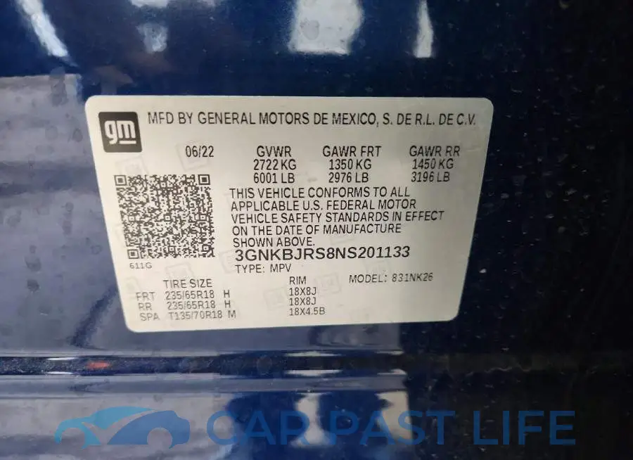3GNKBJRS8NS201133# 13