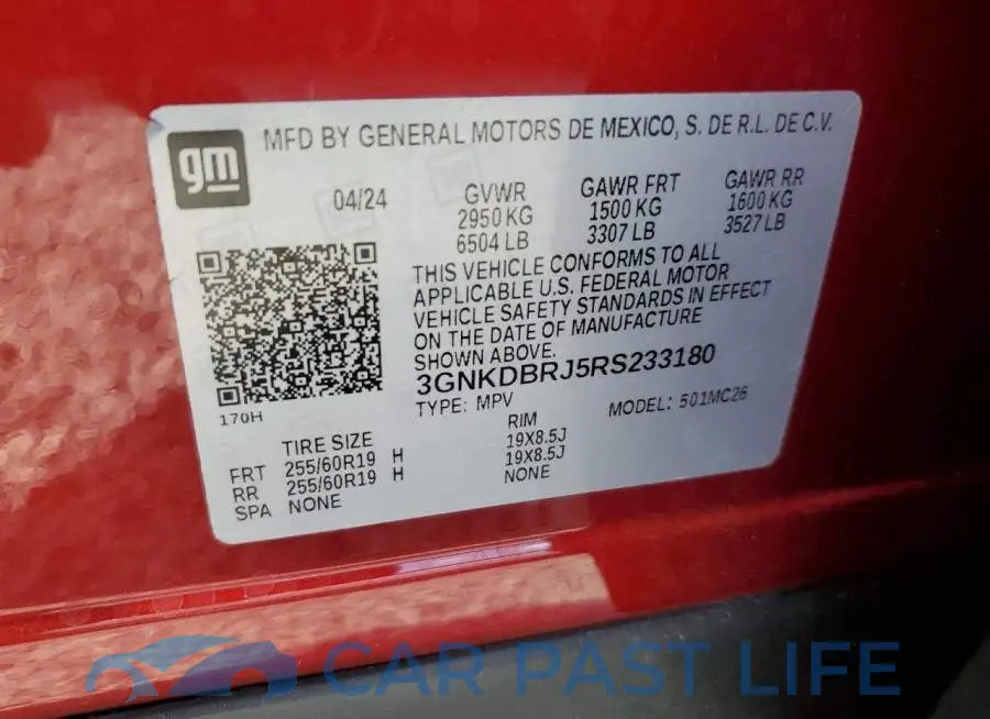 3GNKDBRJ5RS233180# 14