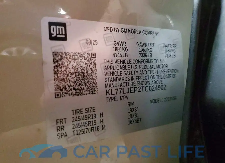 KL77LJEP2TC024902# 13