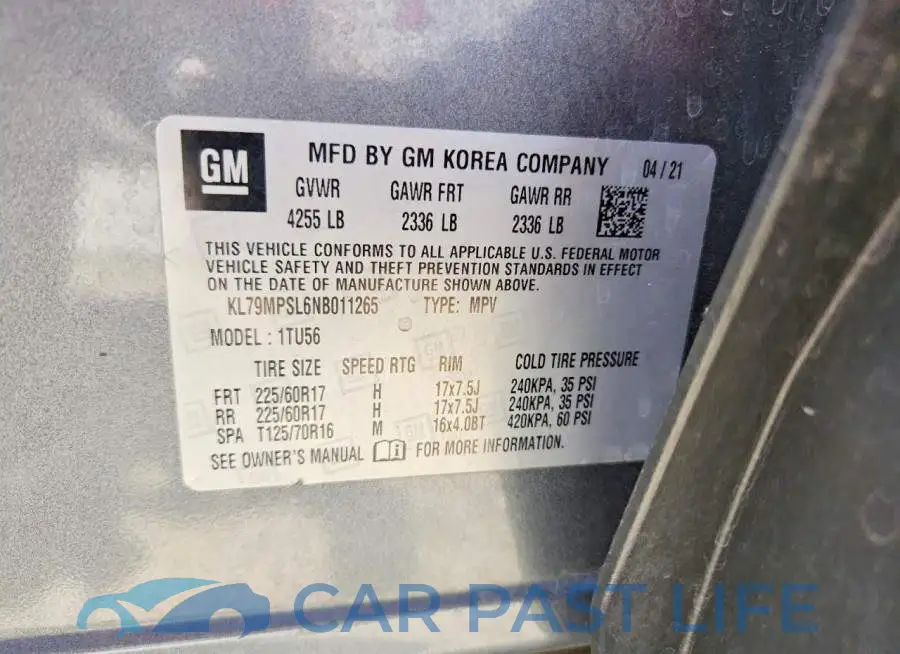 KL79MPSL6NB011265# 14