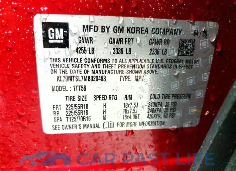 KL79MTSL7MB020483# 12