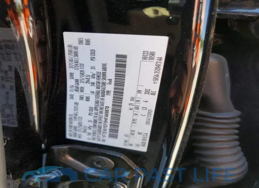 1FTEW1EF5HFA69878# 12