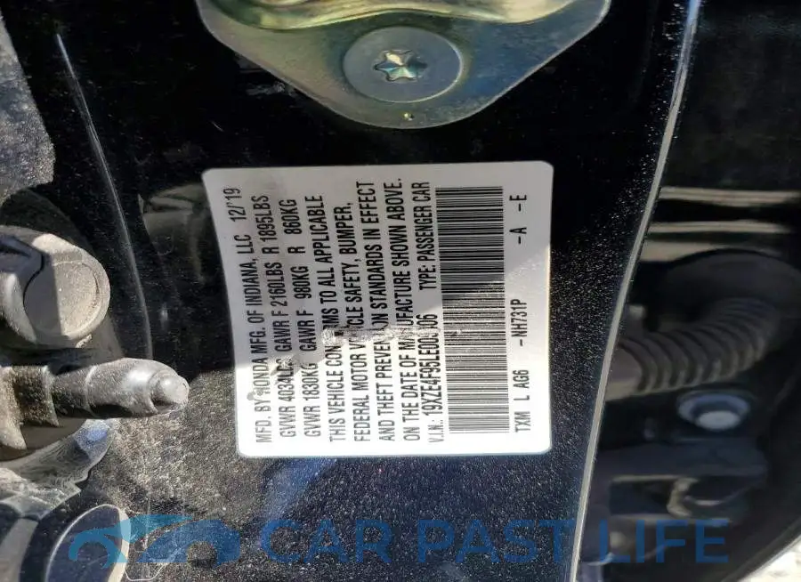 19XZE4F95LE005406# 13