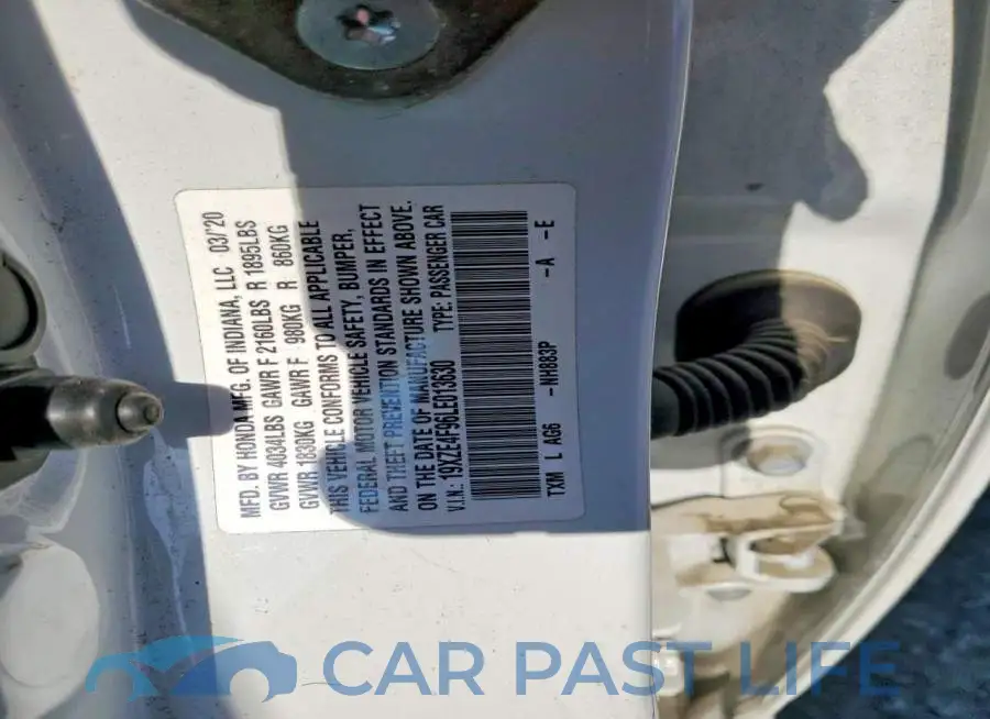 19XZE4F96LE013630# 12