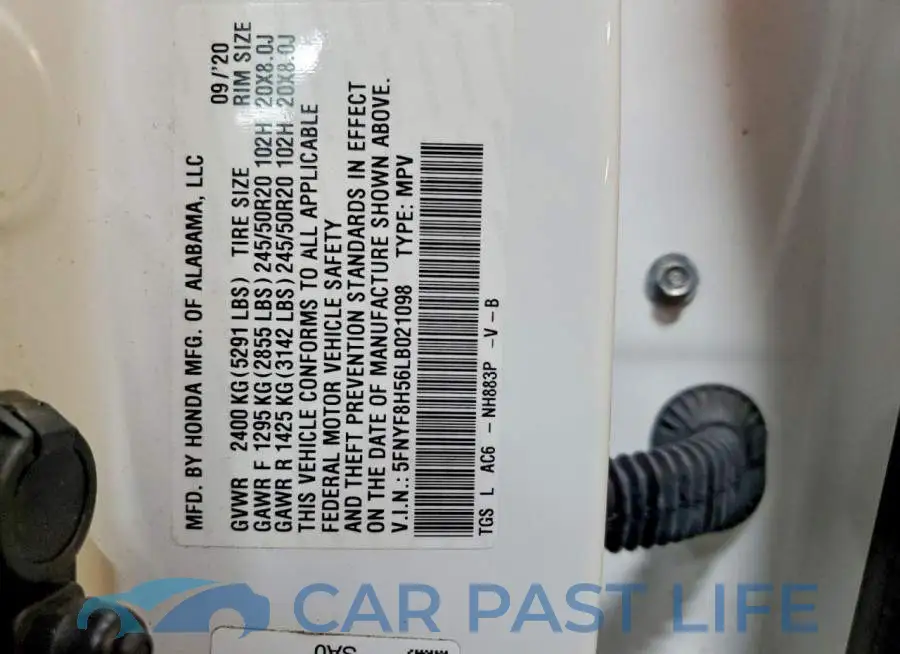 5FNYF8H56LB021098# 13