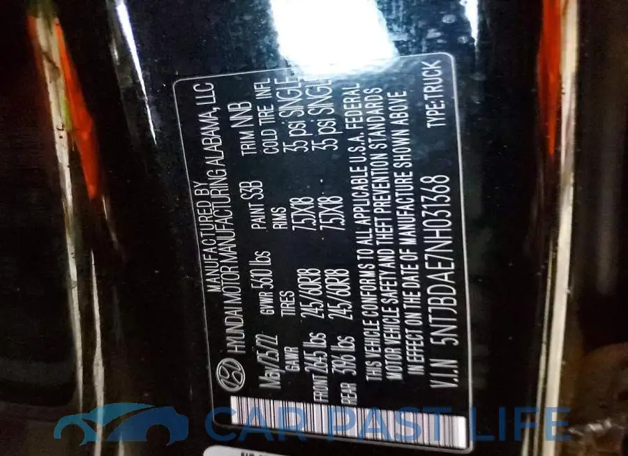 5NTJBDAE7NH031368# 12