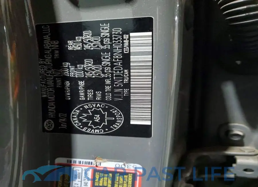 5NTJEDAF8NH033730# 13