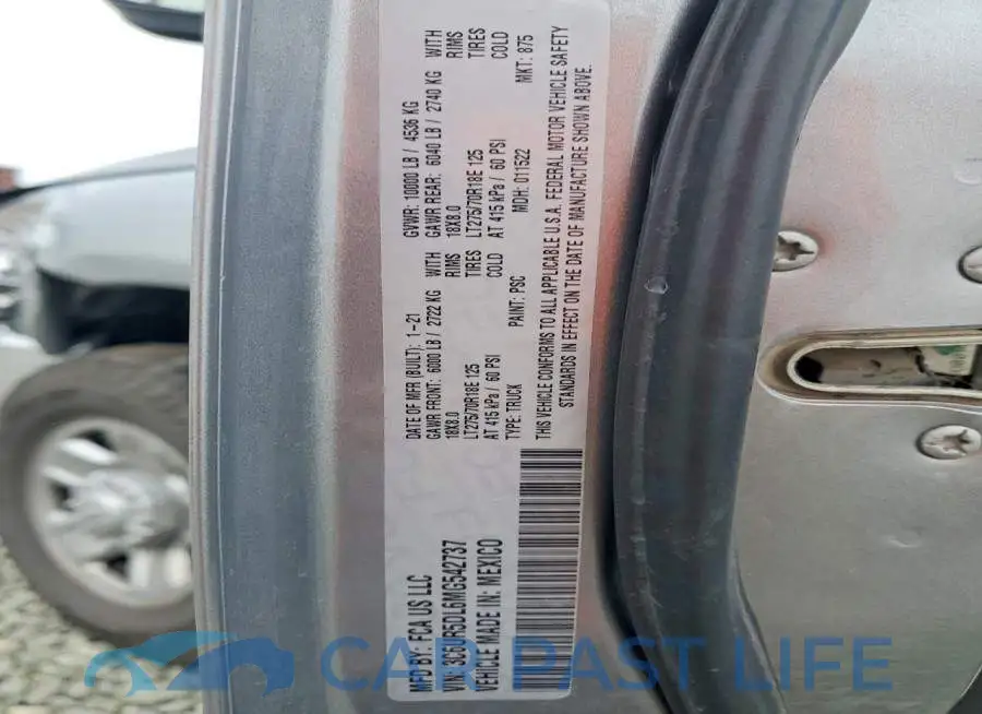 3C6UR5DL6MG542737# 12