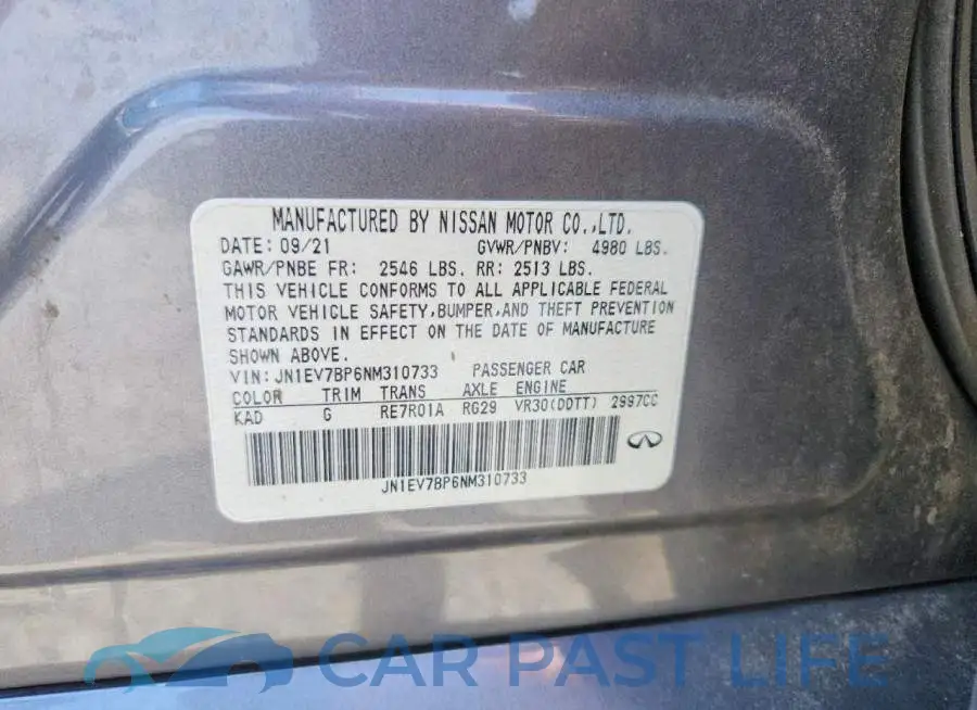 JN1EV7BP6NM310733# 12