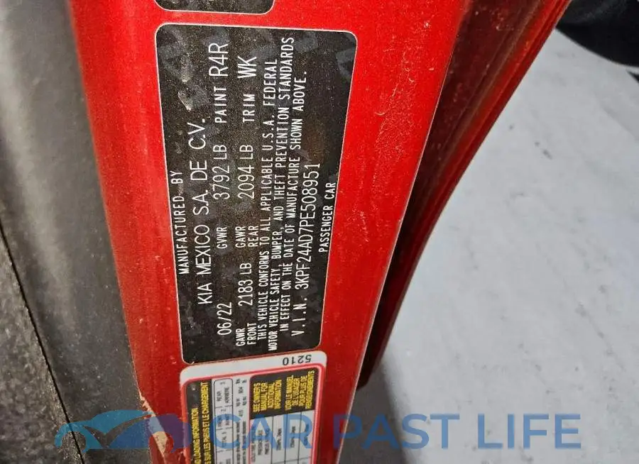 3KPF24AD7PE508951# 12