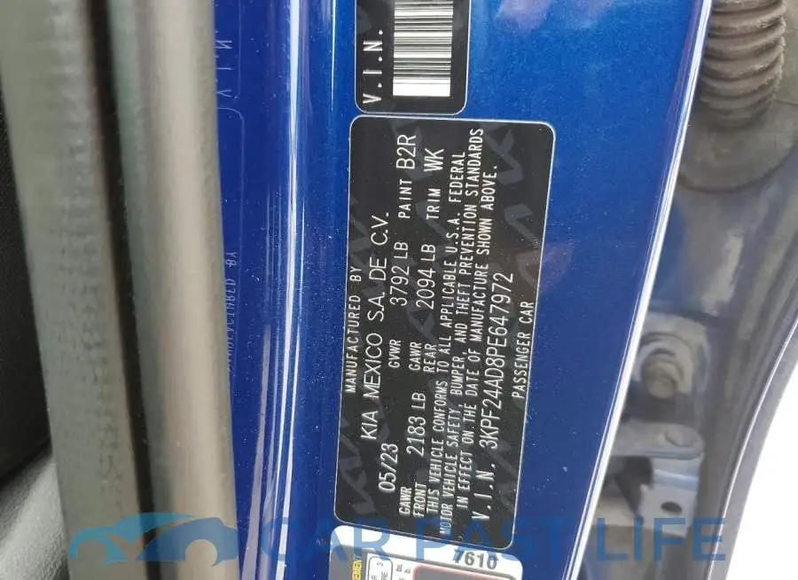 3KPF24AD8PE647972# 13