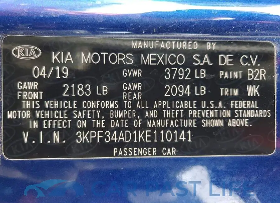 3KPF34AD1KE110141# 13
