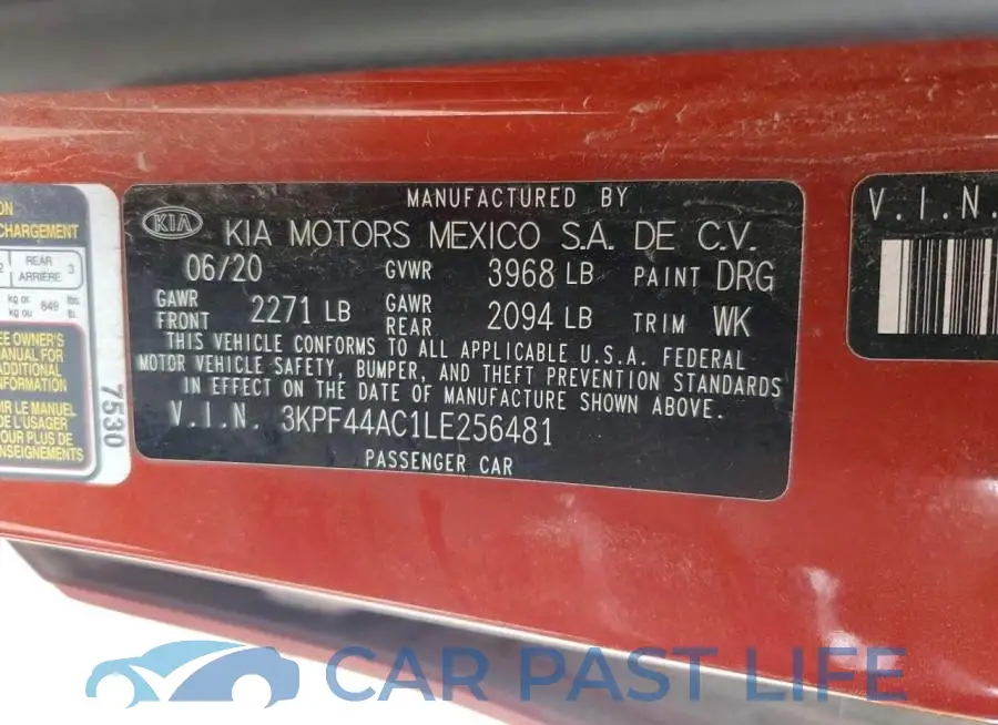 3KPF44AC1LE256481# 12